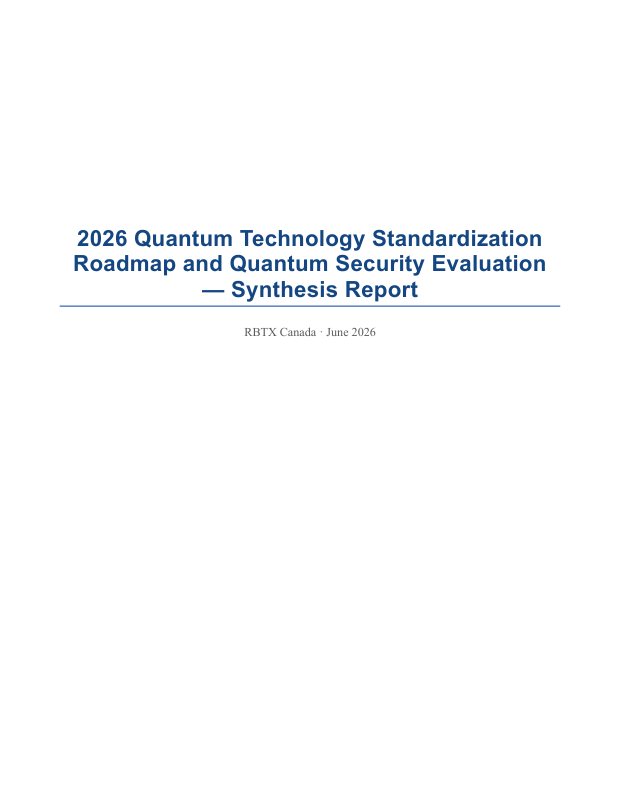 Standardization Roadmap & Security Evaluation &mdash; page preview